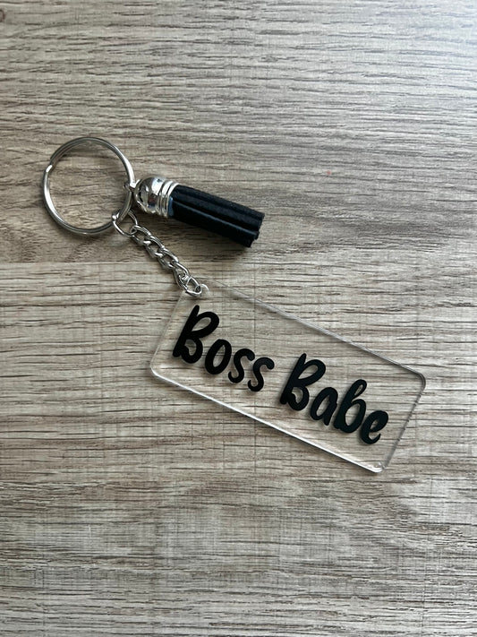 "Boss Babe" Keychain